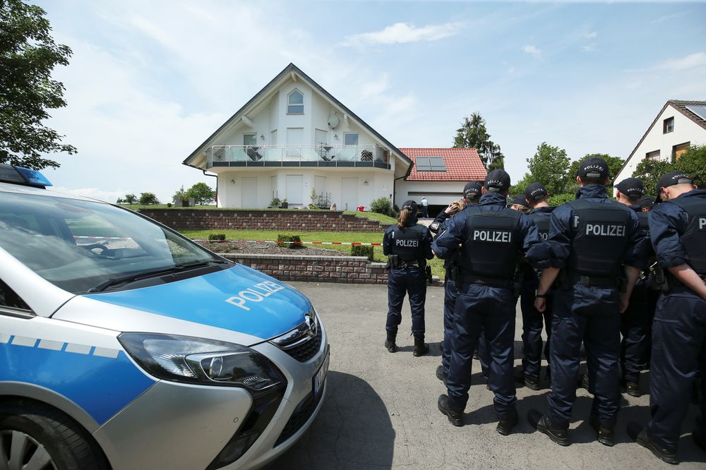 German police officers arrive at the house of District President of Kassel Walter Luebcke, who was found dead, to search neighbouring properties in Wolfhagen-Istha near Kassel, Germany, June 3, 2019. u00e2u20acu201d Reuters pic