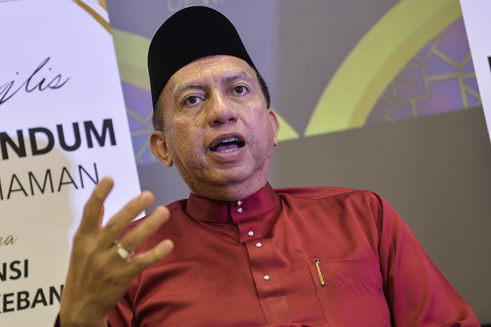 Director of AADK, CP Datuk Seri Zulkifli Abdullah speaks to reporters during the AADK Raya Open House in Kajang June 21, 2019. u00e2u20acu2022 Picture by Miera Zulyana
