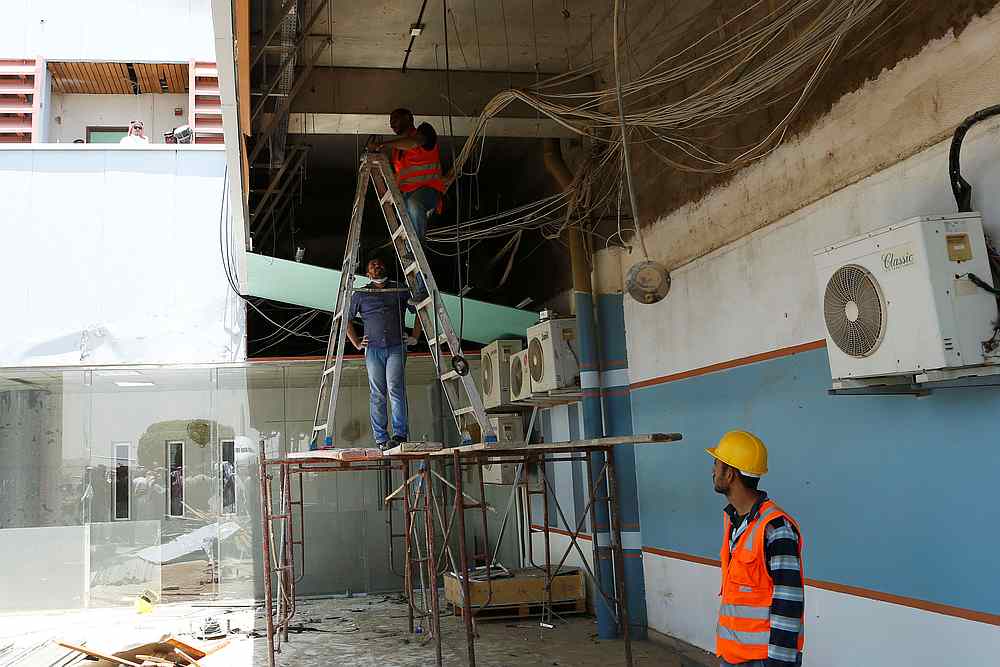 Workers fix the damages of Saudi Arabia's Abha airport, after it was attacked by Yemen's Houthi group in Abha, Saudi Arabia June 13, 2019. u00e2u20acu201d Reuters pic