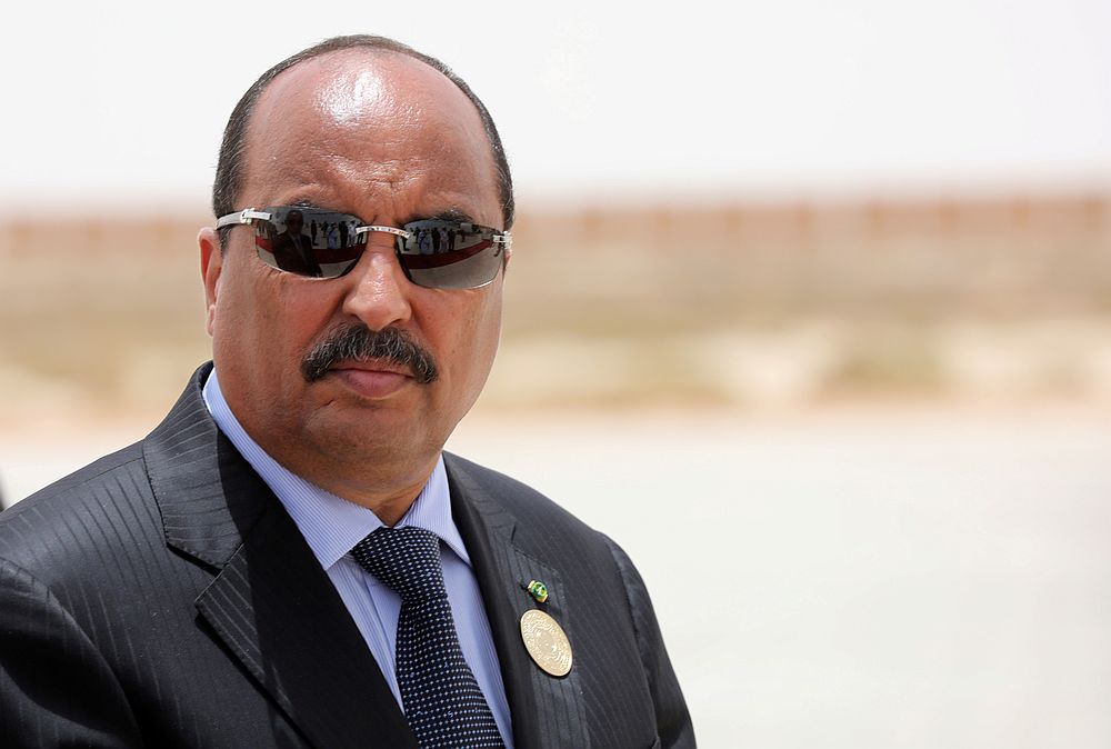 Mauritania's outgoing President Mohamed Ould Abdel Aziz at Nouakchott airport July 2, 2018. u00e2u20acu201d Reuters pic