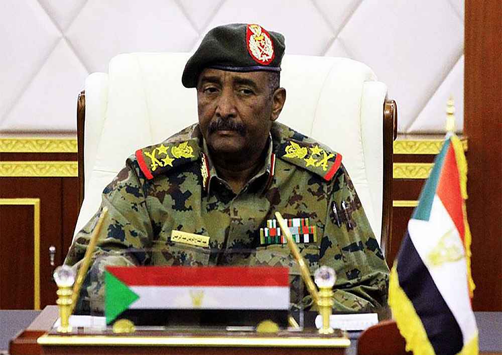 Lieutenant General Abdel Fattah al-Burhan, chief of the military council in Sudan, in Khartoum April 16, 2019. u00e2u20acu201d Sudan News Agency Twitter account pic via AFP