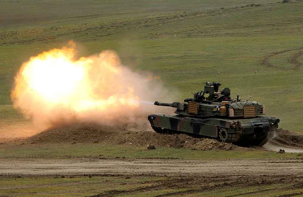 US M1A2 Abrams tank fires during US-led joint military exercise 'Noble Partner 2016' near Vaziani, Georgia May 18, 2016. u00e2u20acu201d Reuters pic