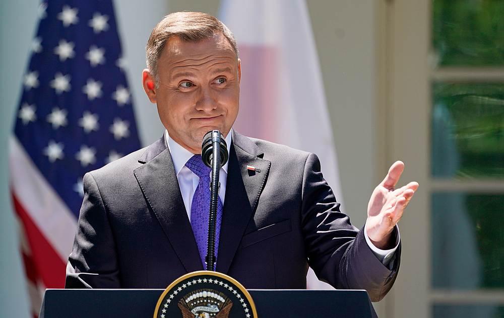 Poland's President Andrzej Duda speaks at a news conference in the Rose Garden at the White House in Washington June 12, 2019. u00e2u20acu201d Reuters pic