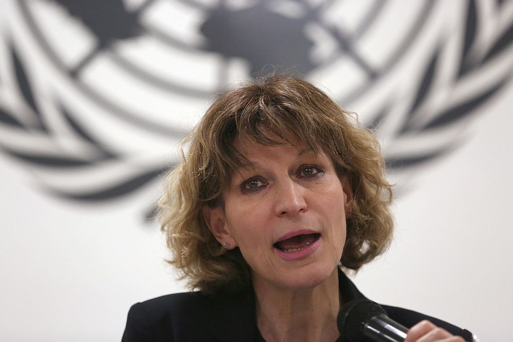 Agnes Callamard, the UN special investigator on extrajudicial, summary or arbitrary executions, speaks to reporters in San Salvador, El Salvador February 5, 2018. u00e2u20acu201d Reuters pic