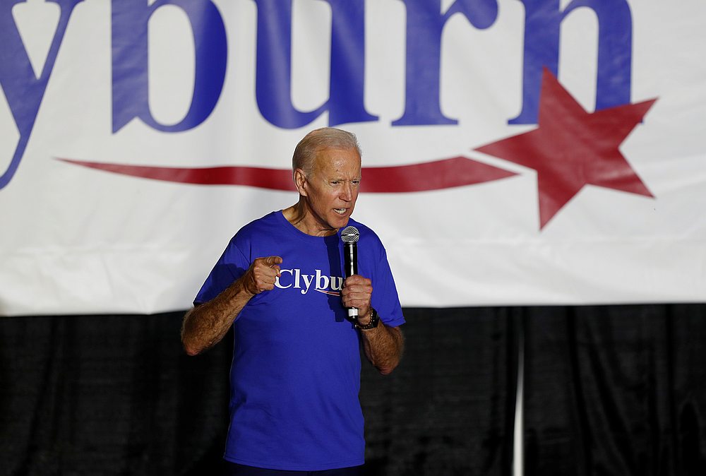 Democratic presidential candidate Joe Biden speaks during 'Jim Clyburn's World Famous Fish Fry' in Columbia, South Carolina June 21, 2019. u00e2u20acu201d Reuters pic