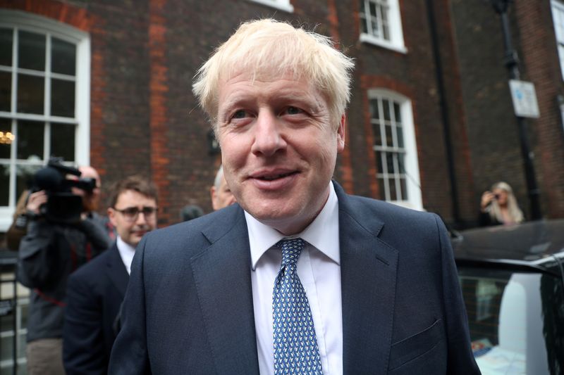 PM hopeful Boris Johnson leaves a building in Westminster, London, June 26, 2019. u00e2u20acu201d Reuters pic