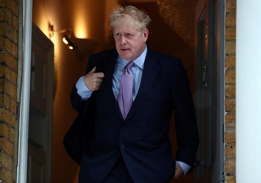 Former British Foreign Secretary Boris Johnson, who is running to succeed Theresa May as Prime Minister, leaves his home in London June 10, 2019.  u00e2u20acu201d Reuters pic