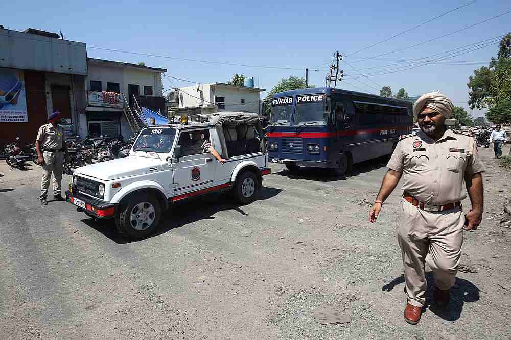 A police bus carrying the men accused of rape and murder of an eight-year-old girl in Kathua, near Jammu, arrives at a court in Pathankot, in the northern state of Punjab, India June 10, 2019. u00e2u20acu201d Reuters pic