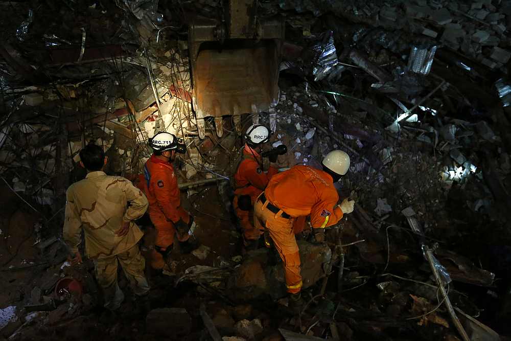 A rescue team attempts to find the missing workers at a collapsed building in Sihanoukville, Cambodia, June 22, 2019. u00e2u20acu201d Reuters pic