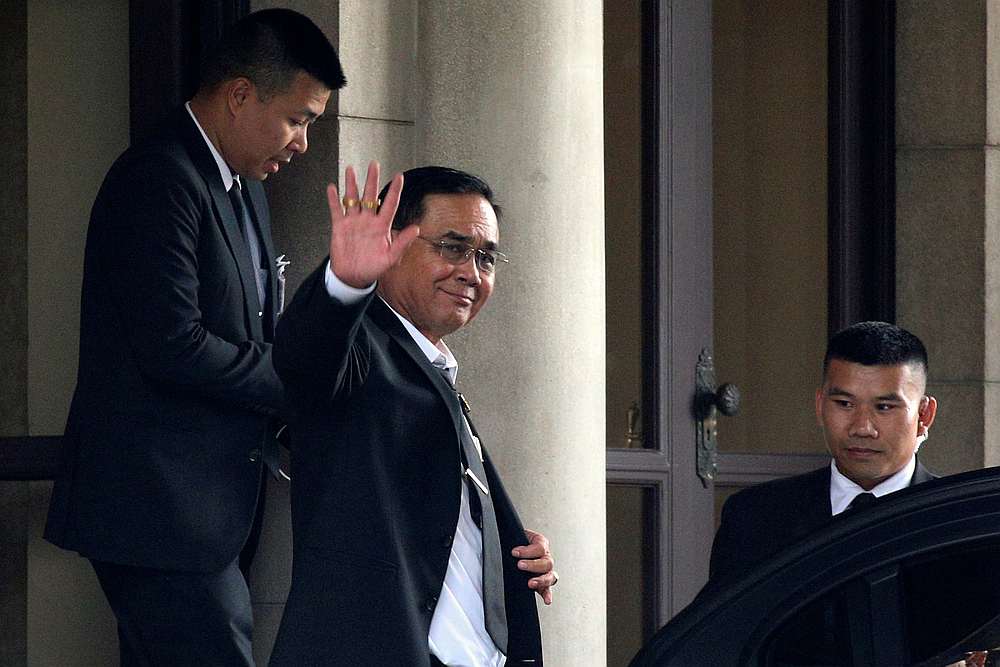 Thai Prime Minister Prayuth Chan-ocha waves as he leaves at the Government House in Bangkok June 5, 2019. u00e2u20acu201d Reuters pic