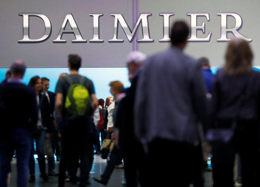 The Daimler logo is seen before the Daimler annual shareholder meeting in Berlin, Germany, April 5, 2018. u00e2u20acu201d Reuters pic