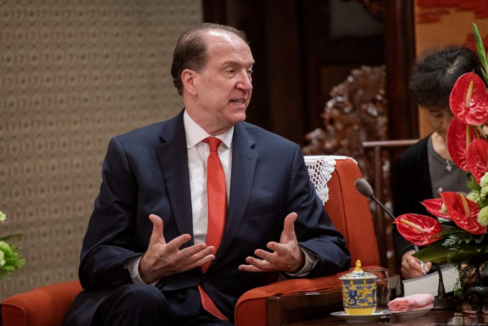 World Bank President David Malpass says trade uncertainty and slowing global growth is increasing the need for developing countries to pursue reforms that make them more attractive to private investment. u00e2u20acu2022 Reuters pic