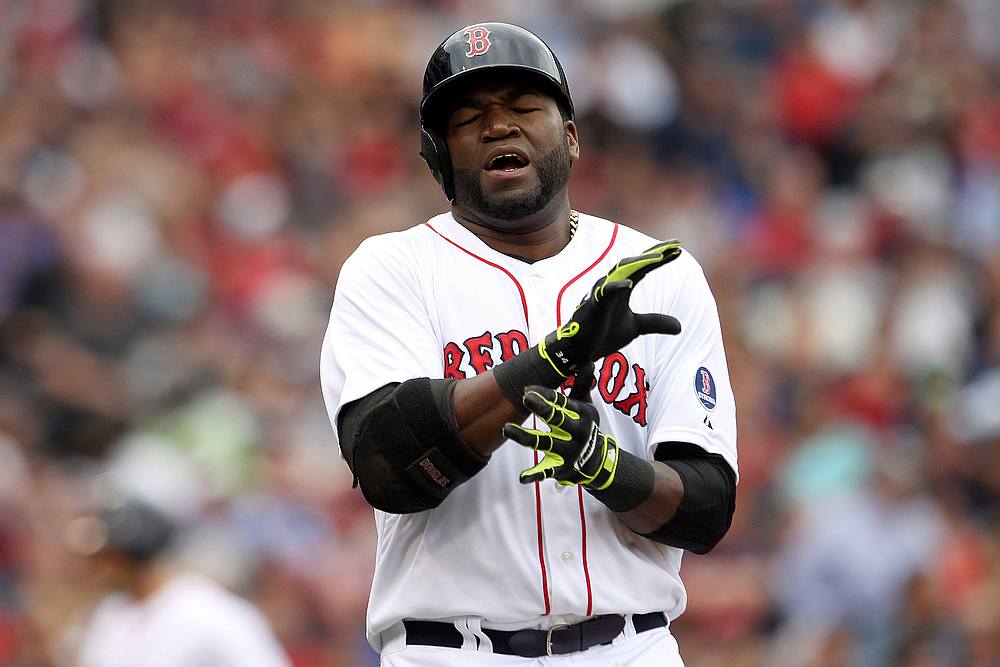 Boston Red Sox David Ortiz reacts to lining out in the sixth inning against New York Yankees during their MLB American League Baseball game in Boston, Massachusetts, September 14, 2013. u00e2u20acu201d Reuters pic 