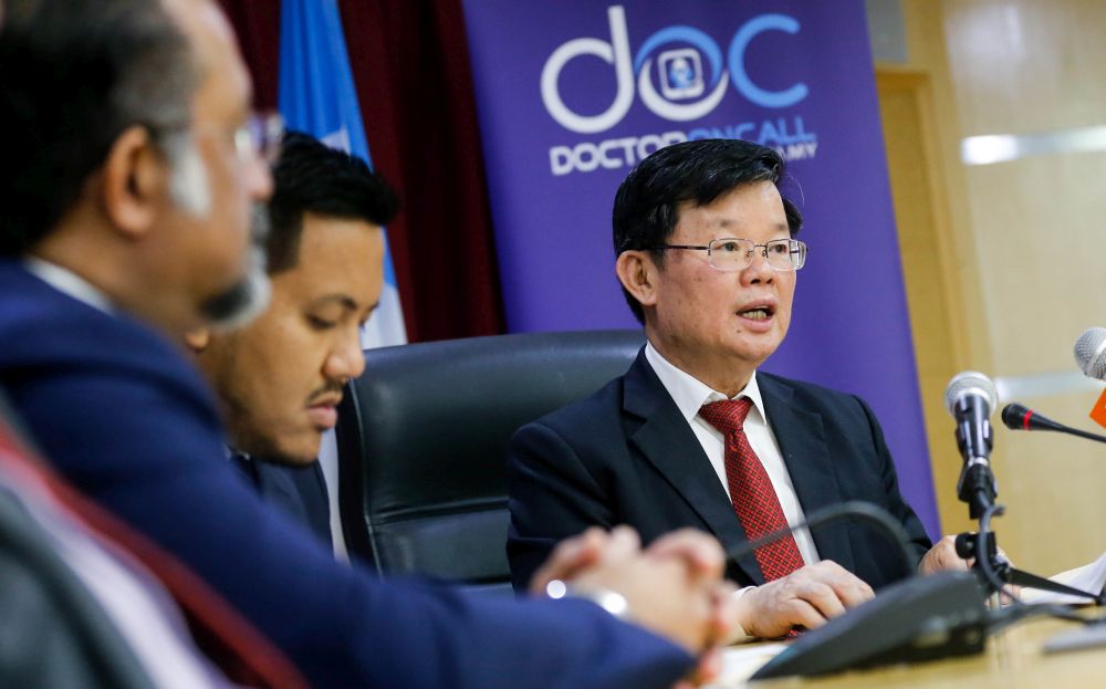 Penang Chief Minister Chow Kon Yeow speaks to the press during a press conference at Komtar,  George Town June 12, 2019. u00e2u20acu201d Picture by Sayuti Zainudin