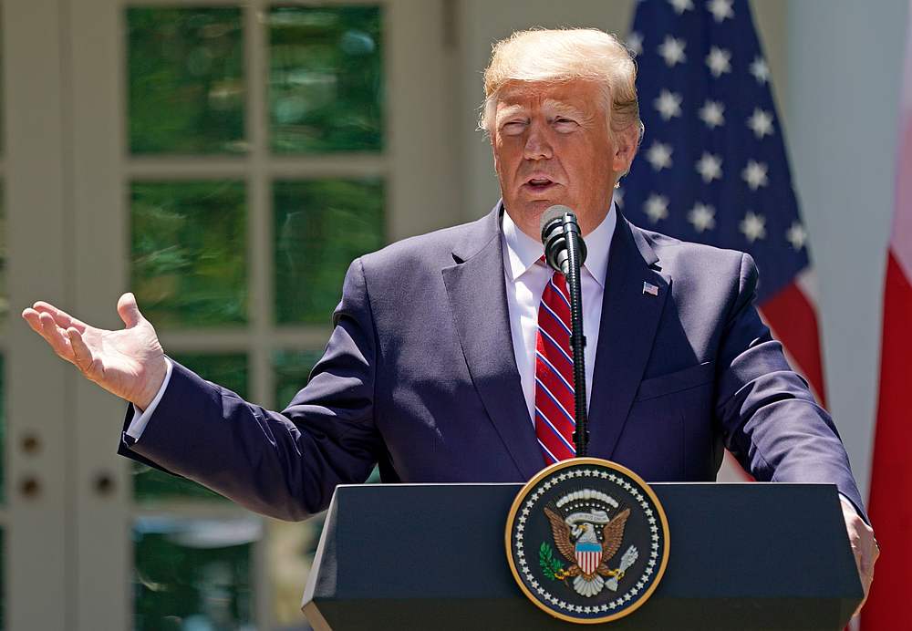 US President Donald Trump speaks at a news conference in the Rose Garden at the White House in Washington June 12, 2019. u00e2u20acu201d Reuters pic