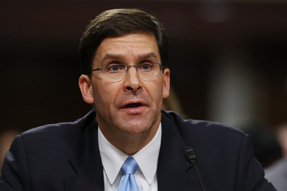 Mark Esper testifies before the Senate Armed Services Committee during his confirmation hearing to be secretary of the US Army, in Washington November 2, 2017. u00e2u20acu201d AFP pic