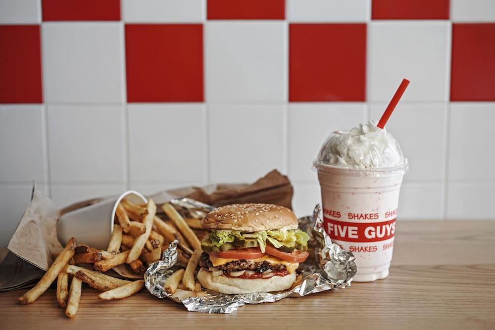 Five Guys joins other famous food brands such as Shake Shack and Burger and Lobster, which have made their debut on our shores this year. u00e2u20acu201d Handout via TODAY