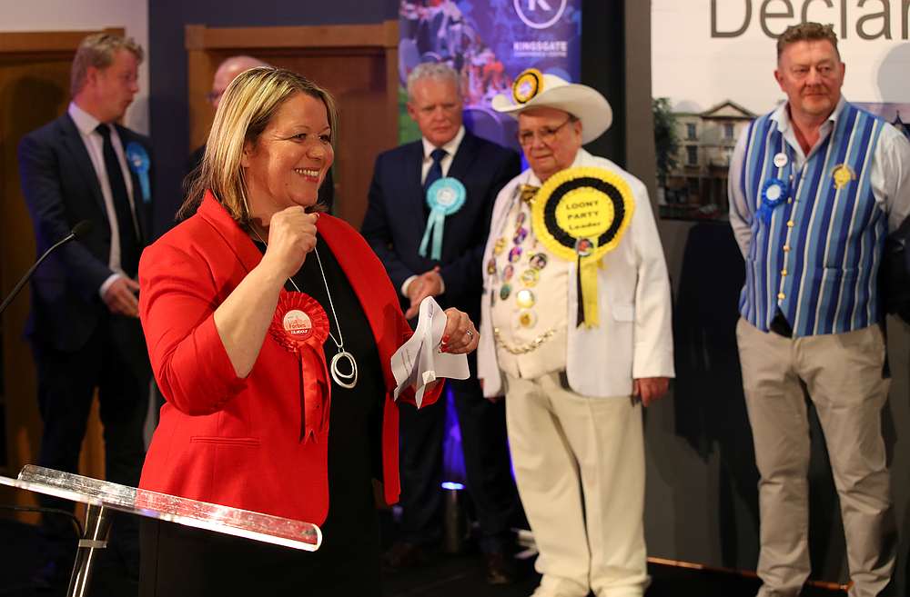 Labour Party candidate Lisa Forbes reacts after winning the Peterborough by-election at the KingsGate Centre in Peterborough, Britain June 6, 2019. u00e2u20acu201d Reuters pic