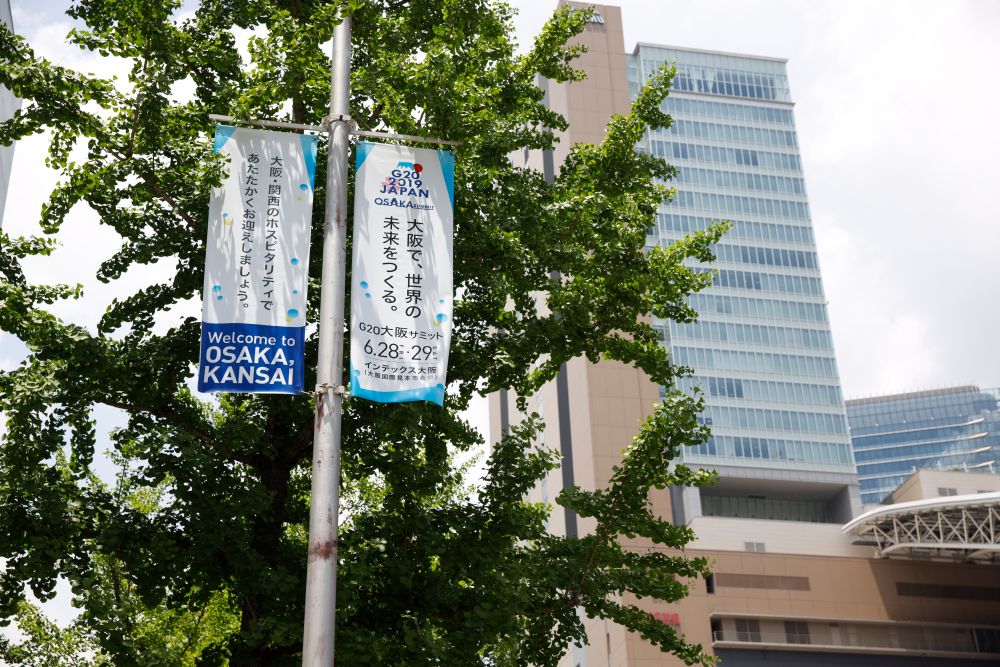 Banners announcing G20 summit are seen in Osaka, Japan on June 5, 2019. u00e2u20acu201d Reuters pic