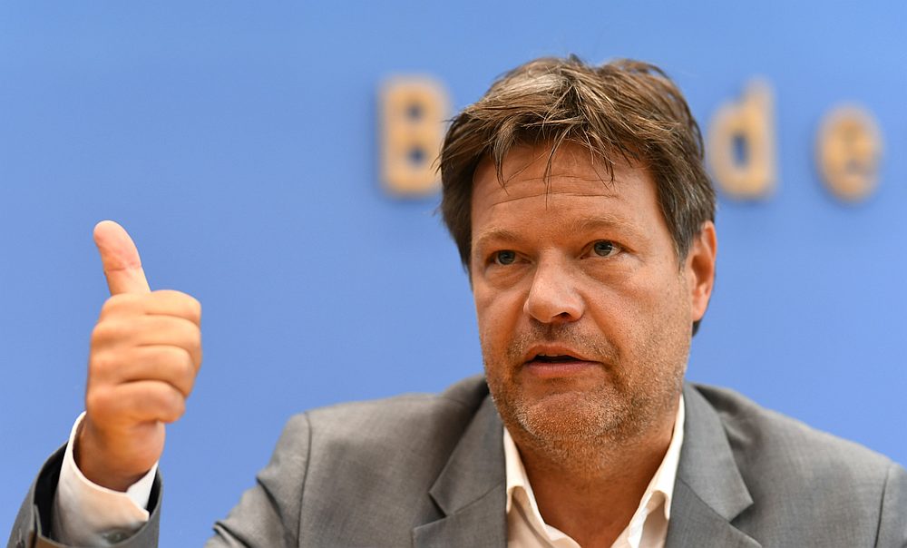 Germany's Greens party leader Robert Habeck addresses a news conference after the EU election in Berlin May 27, 2019. u00e2u20acu201d Reuters pic