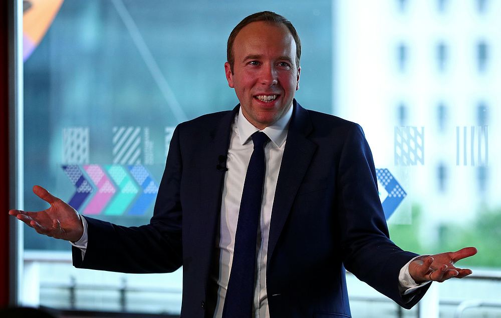 Health Secretary Matt Hancock gestures at the launch of his bid for leadership of the Conservative Party in London June 10, 2019. u00e2u20acu201d Reuters pic