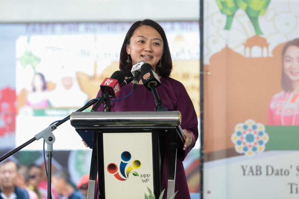 Deputy Minister of Women Community and Family Development Hannah Yeoh speaks during a Hari Raya Open House at Desa Park City, Kuala Lumpur June 30,2019. u00e2u20acu201d Picture by Ahmad Zamzahuri