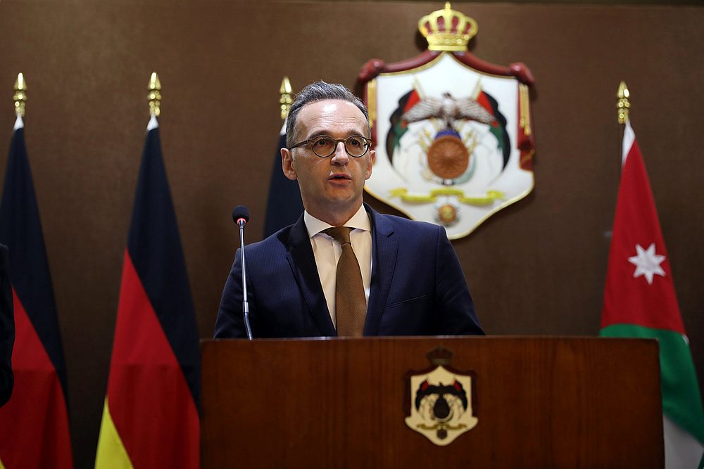 German Foreign Minister Heiko Maas speaks to the media in Amman, Jordan June 9, 2019. u00e2u20acu201d Reuters pic 