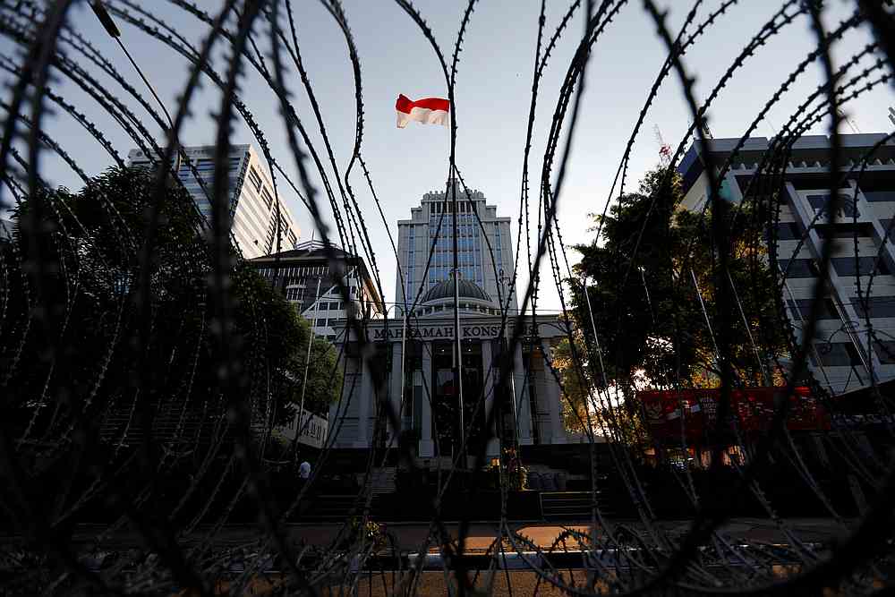 Barbed wires are seen outside Indonesia's constitutional court during the hearing on the opposition's challenge of April's presidential election result in Jakarta, Indonesia, June 18, 2019. u00e2u20acu201d Reuters pic