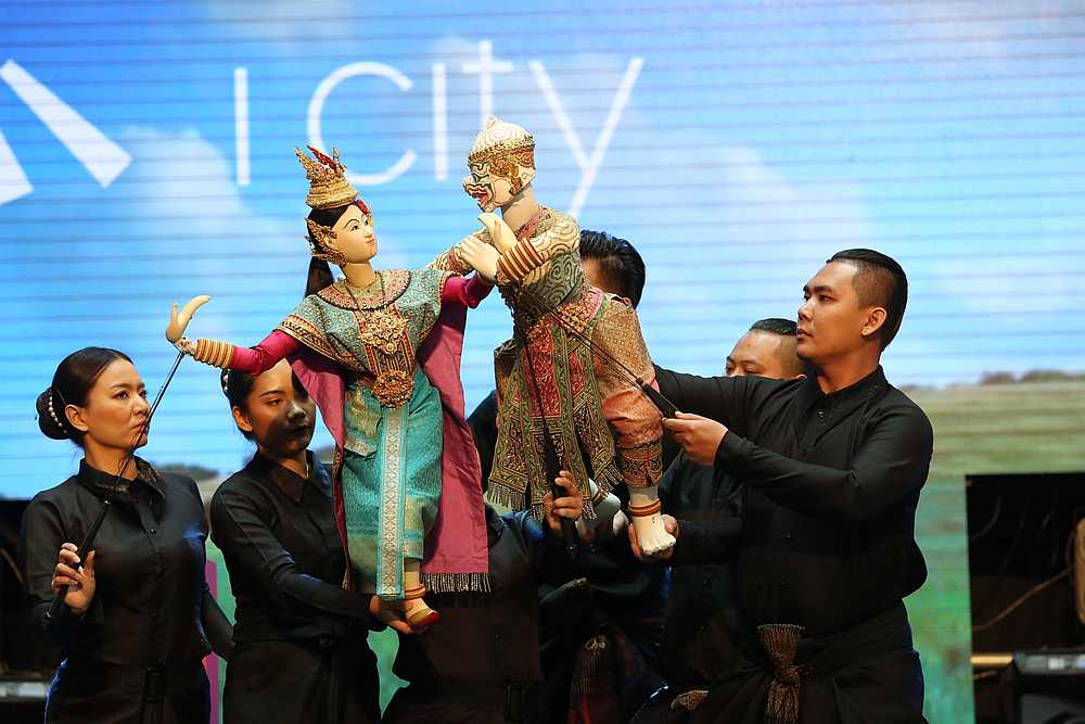 A unique Thai puppet theatre performance by members of the Joe Louis Thai Puppet Theatre. — Picture by Choo Choy May