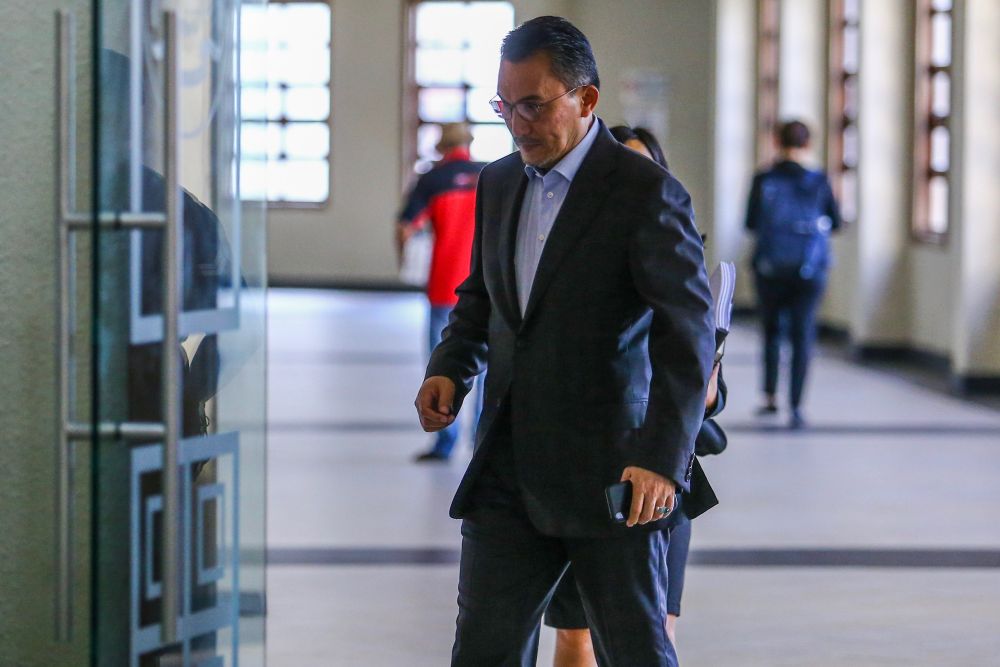 Ex-SRC International director Tan Sri Ismee Ismail is pictured at the Kuala Lumpur Court Complex June 10, 2019. u00e2u20acu201d Picture by Hari Anggara