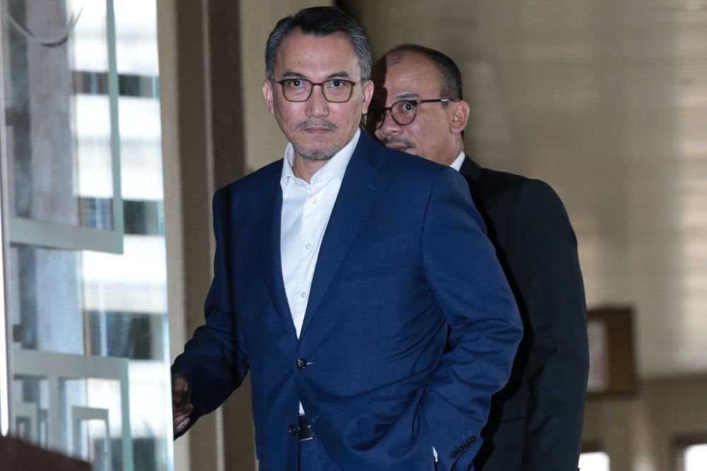 Ex-SRC International director Tan Sri Ismee Ismail is pictured at the Kuala Lumpur Court Complex June 11, 2019. — Picture by Ahmad Zamzahuri