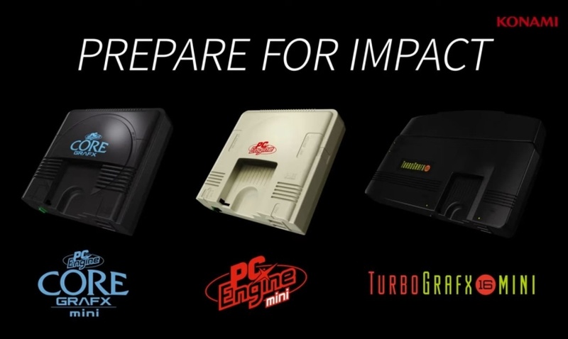 A debut trailer shows the PC Engine Core Grafx Mini, PC Engine Mini, and TurboGrafx-16 Mini side by side. u00e2u20acu2022 AFP pic