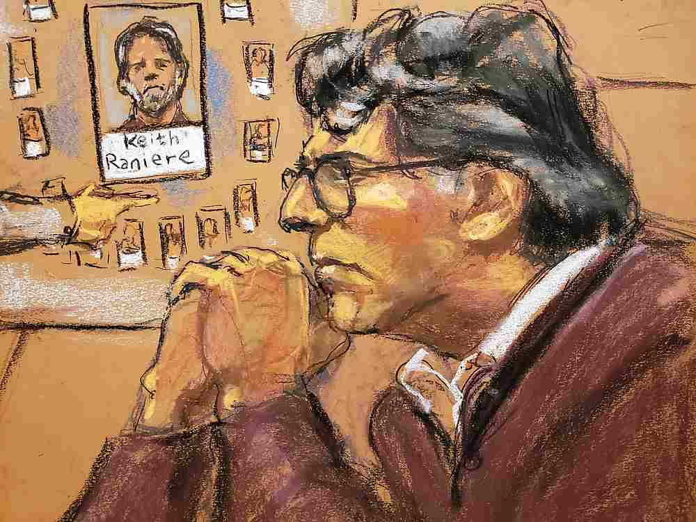 Nxivm leader Keith Raniere, facing charges including racketeering, sex trafficing and child pornography is shown in this courtroom sketch in US Federal Court in Brooklyn, New York June 17, 2019. u00e2u20acu201d Reuters pic