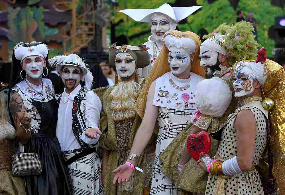 Guests before the opening ceremony of the 'Life Ball' in front of Vienna City Hall, June 2018. u00e2u20acu201d AFP pic