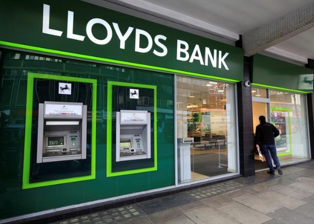 A man enters a Lloyds Bank branch in central London, February 25, 2016. u00e2u20acu201dReuters pic