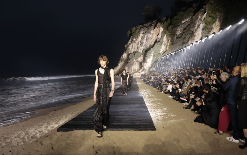 Saint Laurent spring/summer 2020 men's fashion show in Malibu June 6, 2019. u00e2u20acu2022 AFP pic