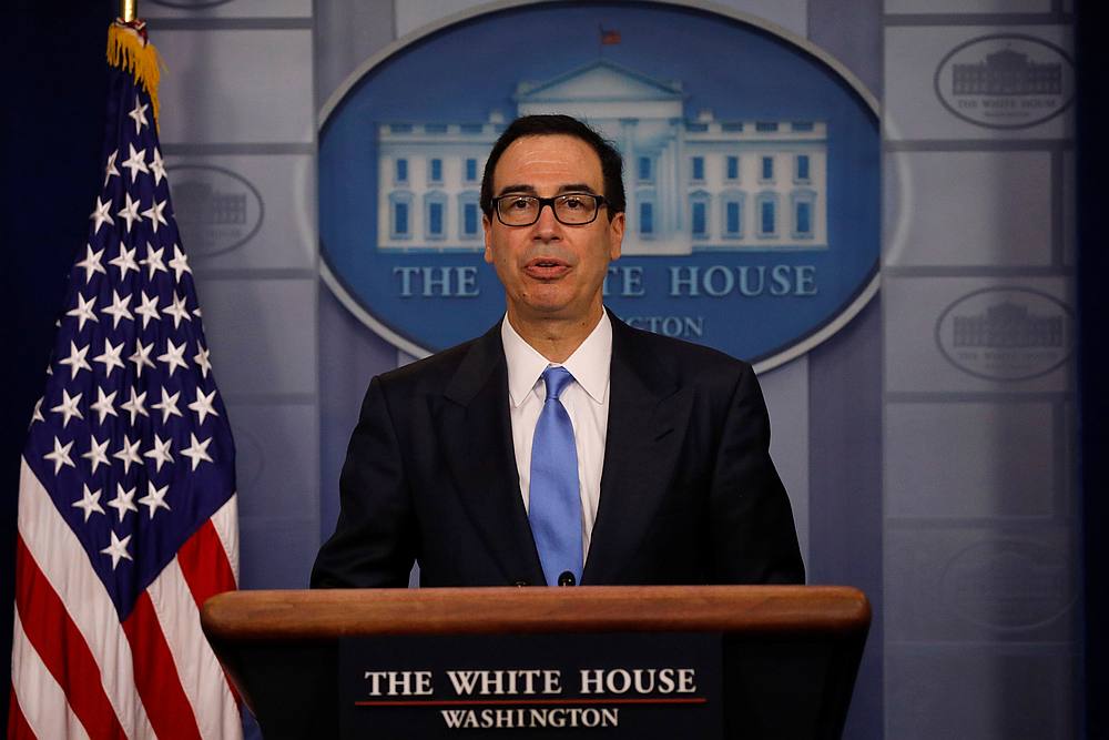 Treasury Secretary Steven Mnuchin answers question from reporters about the United States new sanctions on Iran at the White House in Washington June 24, 2019. u00e2u20acu201d Reuters pic