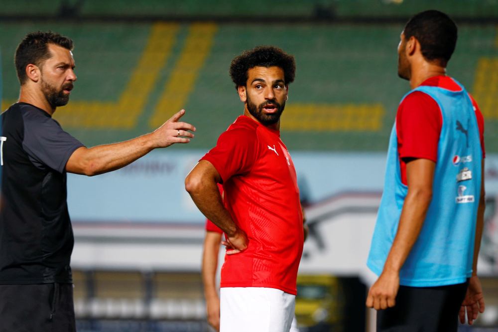 Egypt's Mohamed Salah takes part in a training session in preparation for the 2019 Africa Cup of Nations opening match against Zimbabwe in Cairo June 19, 2019. u00e2u20acu2022 Reuters pic