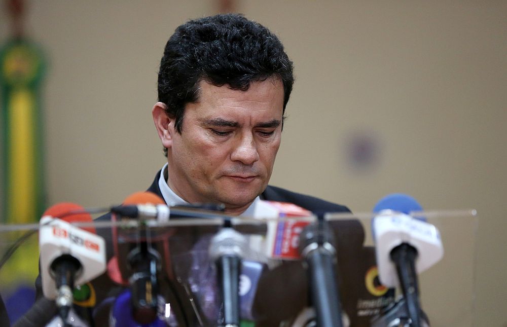 Brazil's Justice Minister Sergio Moro attends a news conference in Manaus June 10, 2019. u00e2u20acu201d Reuters pic