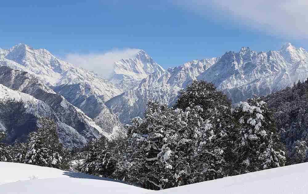 Snow-covered Nanda Devi mountain is seen from Auli town, in the northern Himalayan state of Uttarakhand, India January 24, 2019. u00e2u20acu201d Reuters pic
