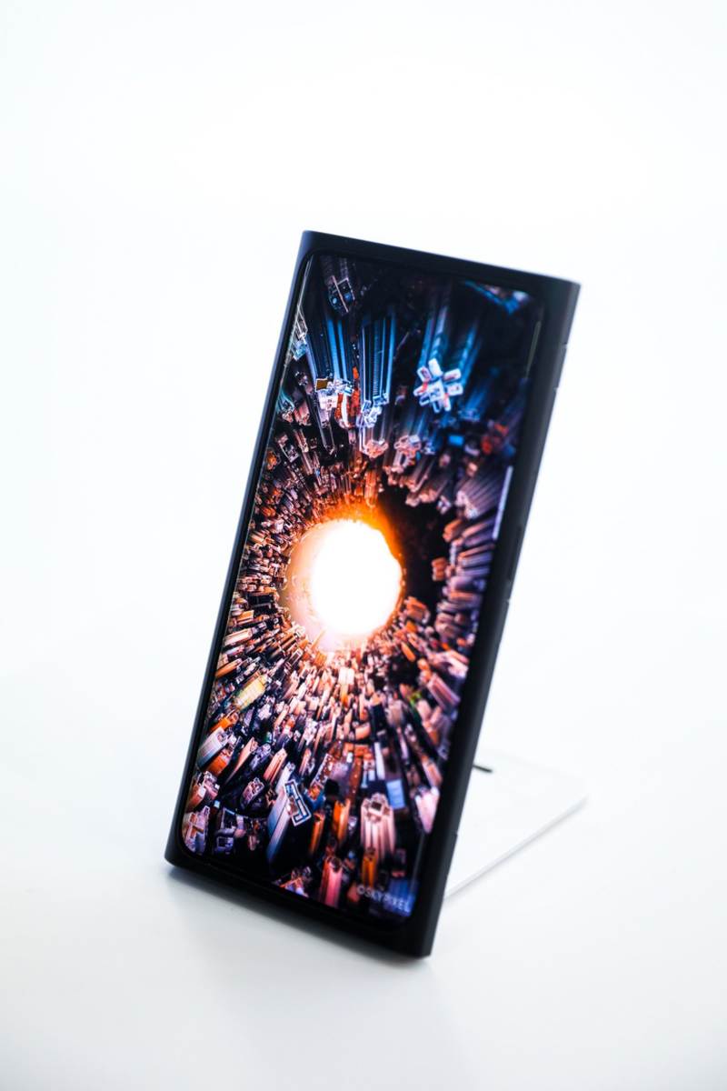 Oppo demonstrates their under-screen camera technology at MWC Shanghai. u00e2u20acu2022 AFP pic