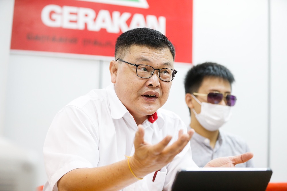Penang Gerakan Complaints Bureau Chief H’ng Khoon Leng speaks during a press conference in George Town June 20, 2019. — Picture by Sayuti Zainudin