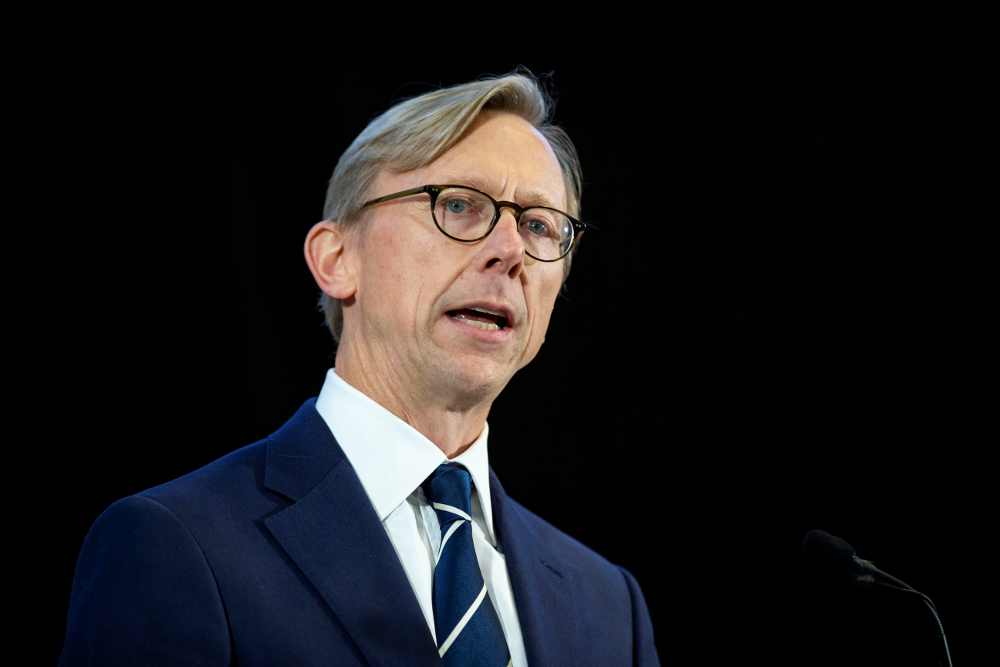 US Special Representative for Iran Brian Hook speaks about potential threats posed by Iran, during a news conference at a military base in Washington November 29, 2018. u00e2u20acu201d Reuters pic