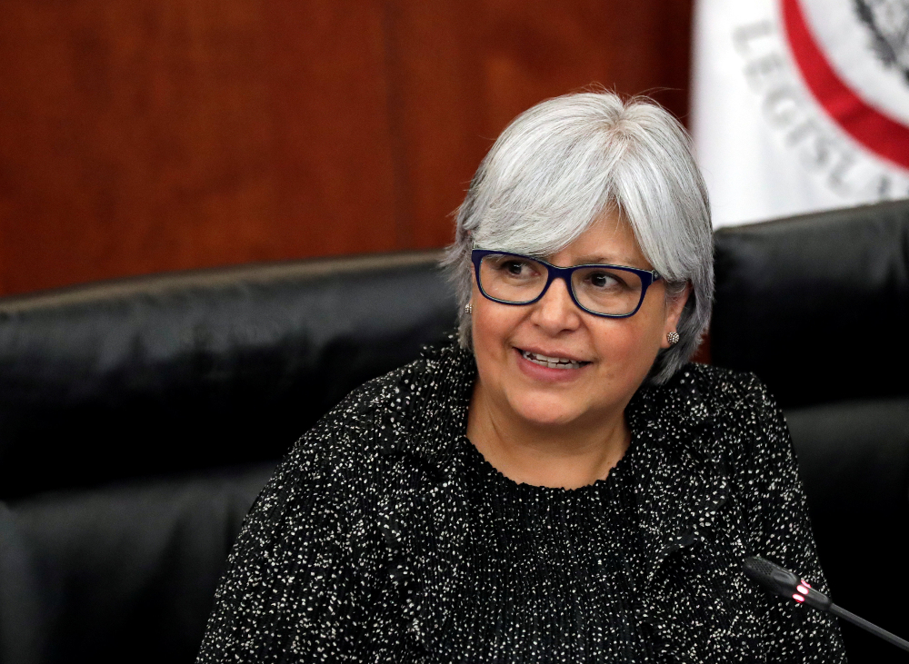 Mexicou00e2u20acu2122s Economy Minister Graciela Marquez reacts during the delivery of the United States-Mexico-Canada Agreement (USMCA) deal at the Senate building in Mexico City, Mexico May 30, 2019. u00e2u20acu201d Reuters pic 