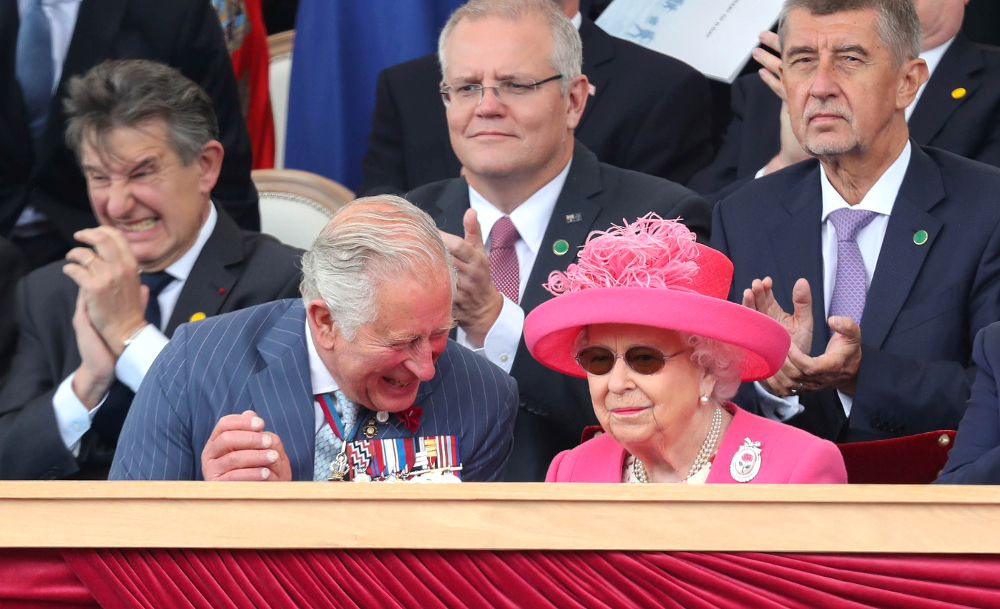 Britainu00e2u20acu2122s Prince Charles, Prince of Wales and Britainu00e2u20acu2122s Queen Elizabeth II participate in an event to commemorate the 75th anniversary of D-Day, in Portsmouth June 5, 2019. u00e2u20acu201d Picture by Chris Jackson/Pool via Reuters