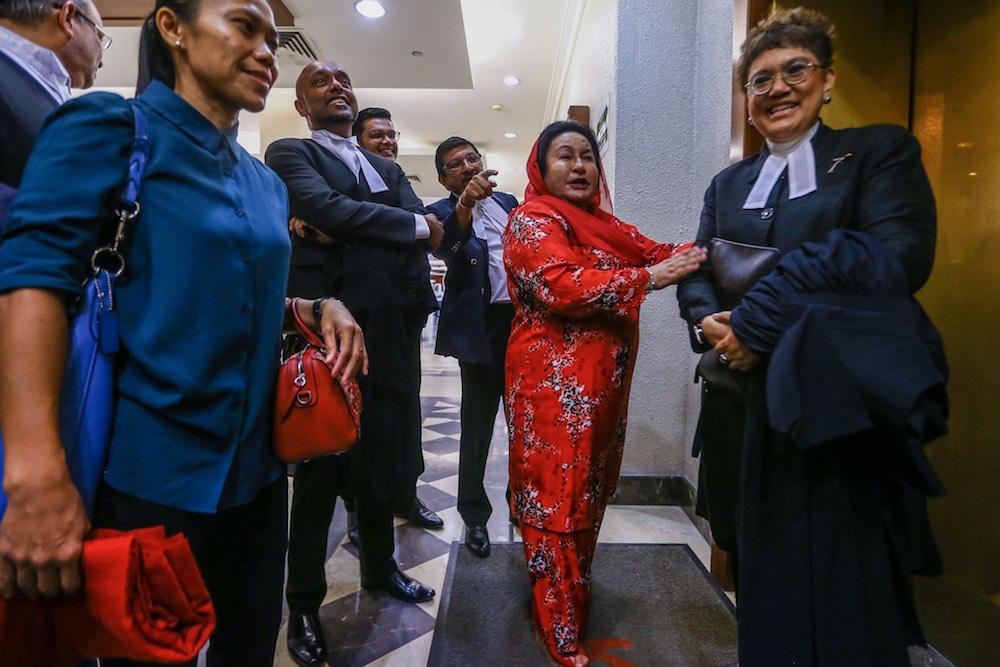 Datin Seri Rosmah Mansor arrives at the Kuala Lumpur Court Complex June 18, 2019. u00e2u20acu201d Picture by Hari Anggara