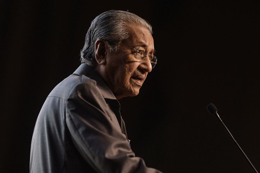 Prime Minister Tun Dr Mahathir Mohammad speaks during the launch of the Rural Development Policy at the Putrajaya International Convention Centre June 27, 2019. u00e2u20acu201d Picture by Miera Zulyana