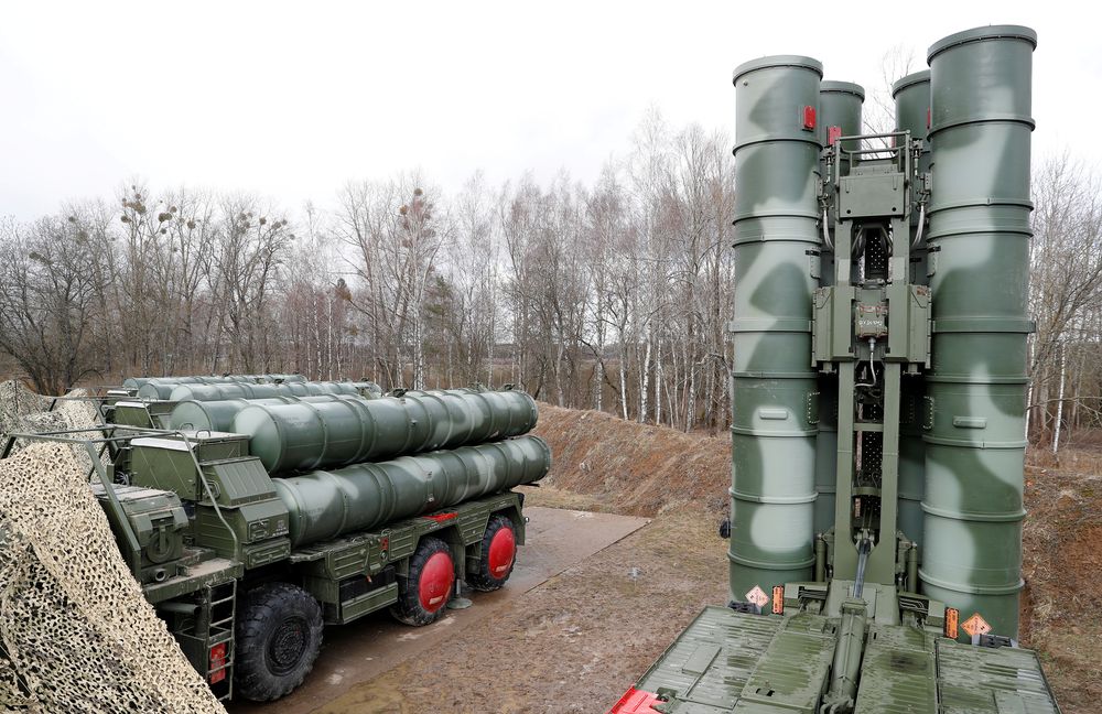 A view shows a new S-400 u00e2u20acu02dcTriumphu00e2u20acu2122 surface-to-air missile system after its deployment at a military base outside the town of Gvardeysk near Kaliningrad, Russia March 11, 2019. u00e2u20acu201d Vitaly Nevar/file photo via Reuters