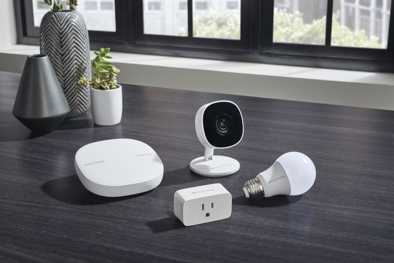 Samsung's smart home device lineup has gained three new members: The SmartThings Cam, Wifi Smart Plug, and Smart Bulb. u00e2u20acu2022 AFP pic