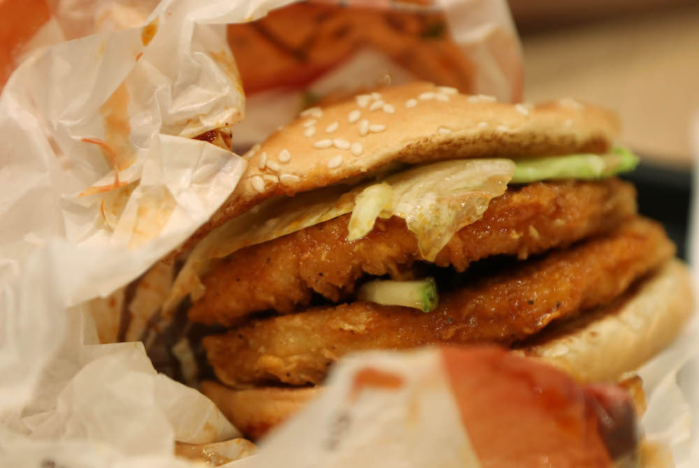 A Burger King burger. — TODAY pic